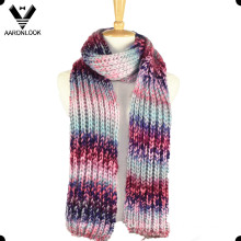 Women Colorful Fashion Knit Warm Scarf Made in China